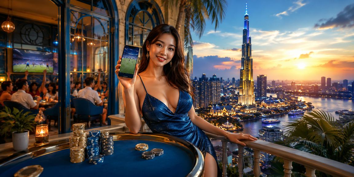 Người dùng tại TP. Hồ Chí Minh theo dõi kết quả cá cược thể thao và chơi casino trực tuyến buổi tối